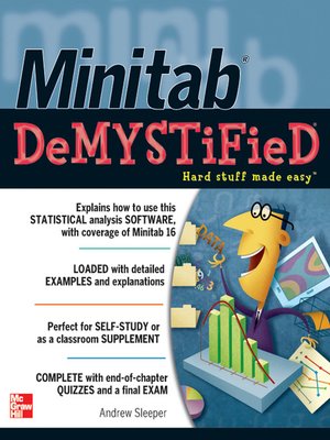 cover image of Minitab Demystified